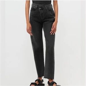 Agolde Criss Cross Straight Women’s Jeans — Black